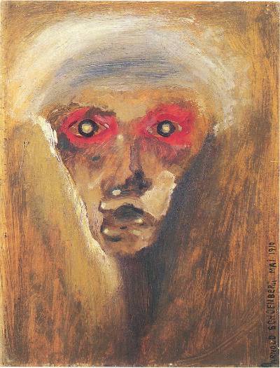 “Gazes” painted by Schoenberg in 1910
쇤베르크는 아마추어 화가였다. 이 그림은 자화상이다. 출처: https://blog.blo.org/hubfs/p8-9_conklin1_Schoenberg%20redgaze.jpg