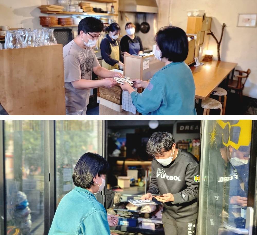 지역 주민에게 문래동을 주제로 진행한 프로젝트 결과물 공유. 사진제공 : 박상현